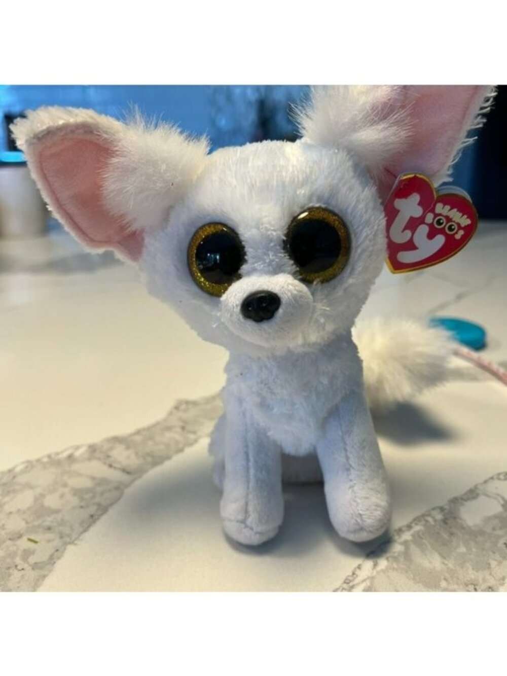 Beanie Boo “Phoenix” the little white fox, with tag still attached!